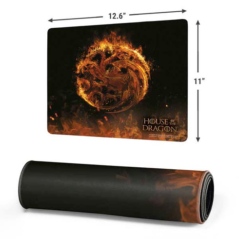 HBO House of the Dragon Flaming Tararyen Sigil Gaming Mouse Pad