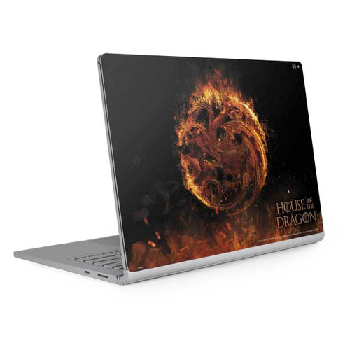 HBO House of the Dragon Flaming Tararyen Sigil Surface Book 2 15in Skin