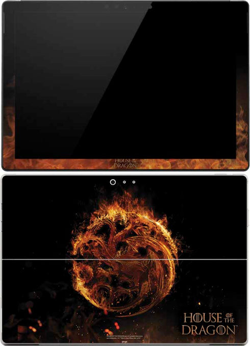 HBO House of the Dragon Flaming Tararyen Sigil Surface Pro (2017) Skin