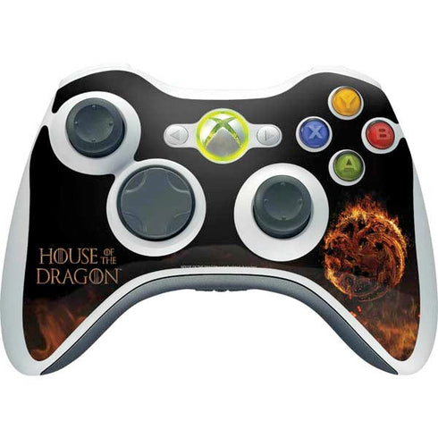 HBO House of the Dragon Flaming Tararyen Sigil Xbox 360 Wireless Controller Skin