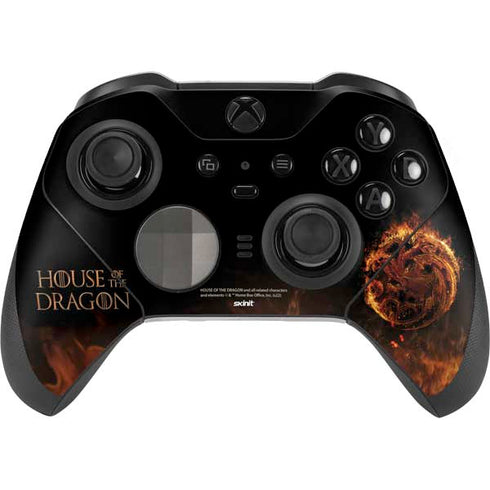 HBO House of the Dragon Flaming Tararyen Sigil Xbox Elite Wireless Controller Series 2 Skin