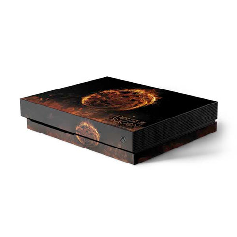 HBO House of the Dragon Flaming Tararyen Sigil Xbox One X Console Skin