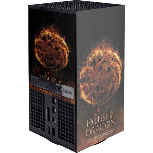 HBO House of the Dragon Flaming Tararyen Sigil Xbox Series X Console Skin