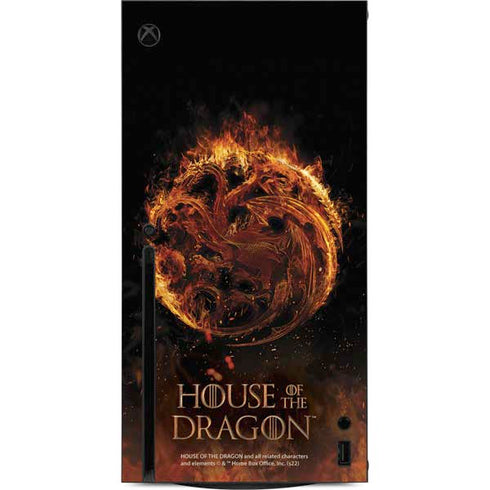 HBO House of the Dragon Flaming Tararyen Sigil Xbox Series X Console Skin