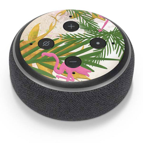 Flamingo Pattern Amazon Echo Dot Skin