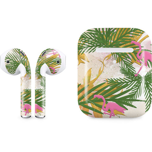 Flamingo Pattern Apple AirPods 2 Skin