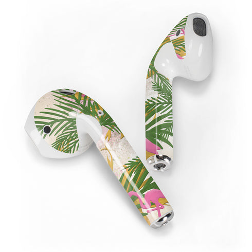 Flamingo Pattern Apple AirPods 2 Skin
