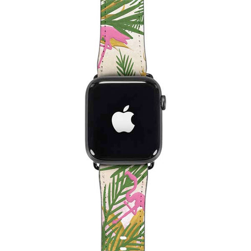 Flamingo Pattern Apple Watch Band 42-44mm