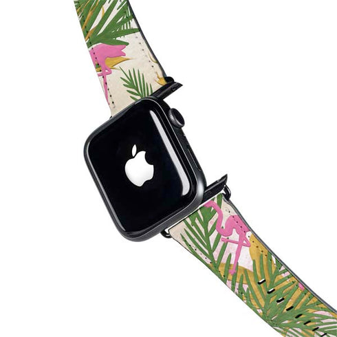Flamingo Pattern Apple Watch Band 42-44mm