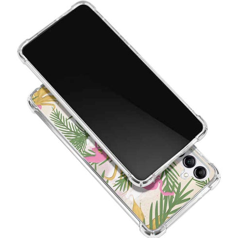 Flamingo Pattern Galaxy A15 5G Clear Case