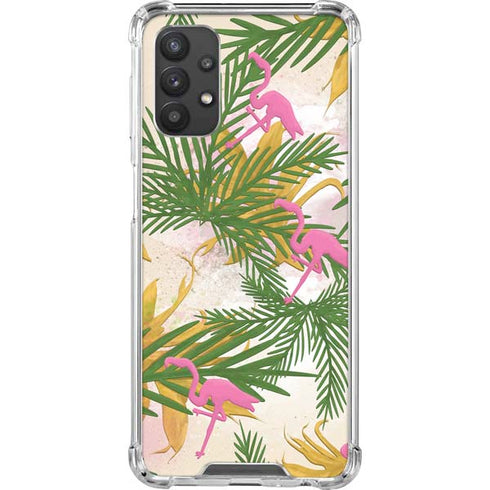 Flamingo Pattern Galaxy A32 5G Clear Case