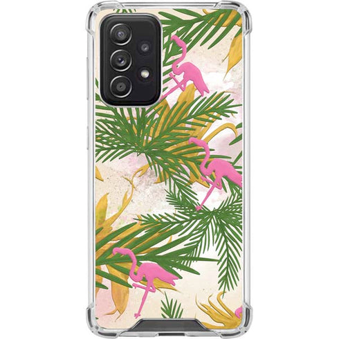 Flamingo Pattern Galaxy A52 5G Clear Case
