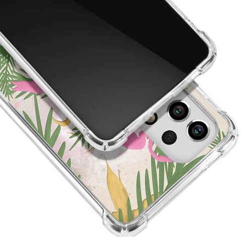 Flamingo Pattern Galaxy A53 5G Clear Case