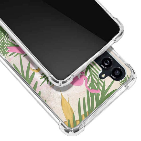 Flamingo Pattern Galaxy A54 5G Clear Case