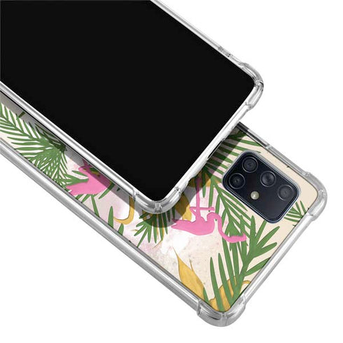 Flamingo Pattern Galaxy A71 5G Clear Case