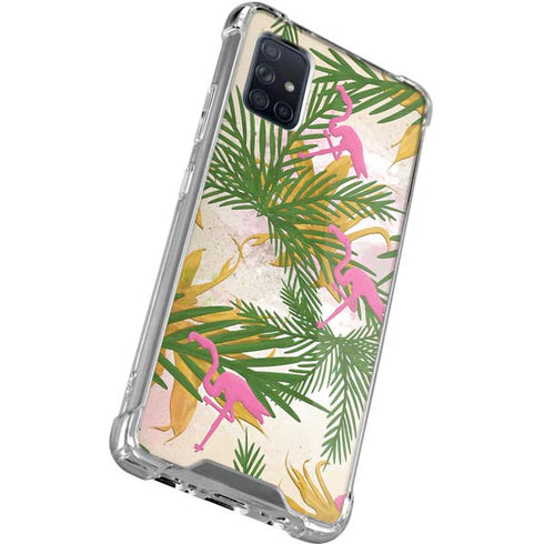Flamingo Pattern Galaxy A71 5G Clear Case