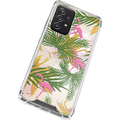 Flamingo Pattern Galaxy A72 5G Clear Case