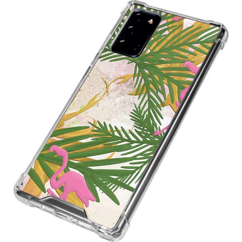 Flamingo Pattern Galaxy Note20 5G Clear Case