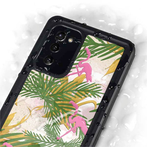 Flamingo Pattern Galaxy Note20 5G Waterproof Case