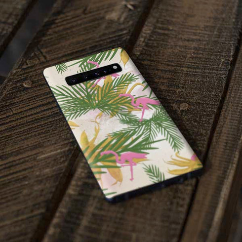 Flamingo Pattern Galaxy S10 Skin