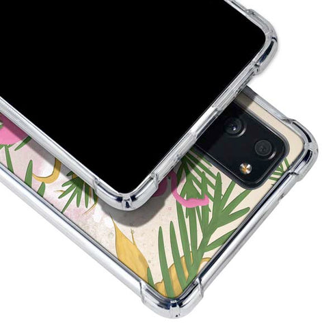 Flamingo Pattern Galaxy S20 FE Clear Case