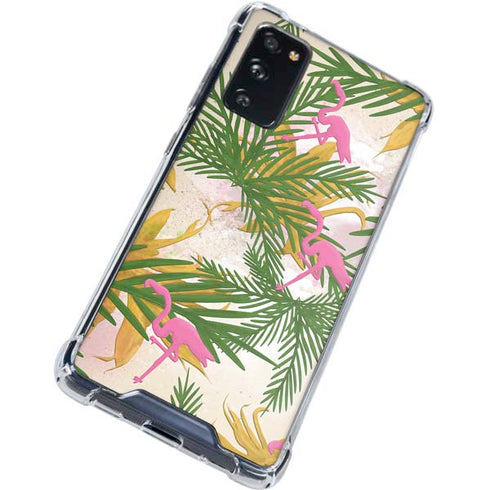 Flamingo Pattern Galaxy S20 FE Clear Case