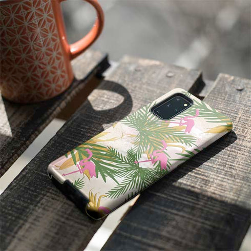 Flamingo Pattern Galaxy S20 Plus Pro Case