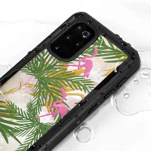 Flamingo Pattern Galaxy S20 Plus Waterproof Case