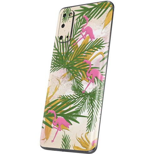 Flamingo Pattern Galaxy S20 Skin