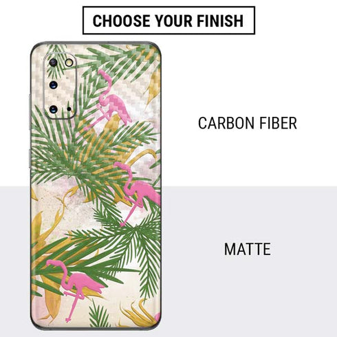 Flamingo Pattern Galaxy S20 Skin