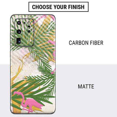 Flamingo Pattern Galaxy S20 Ultra 5G Skin