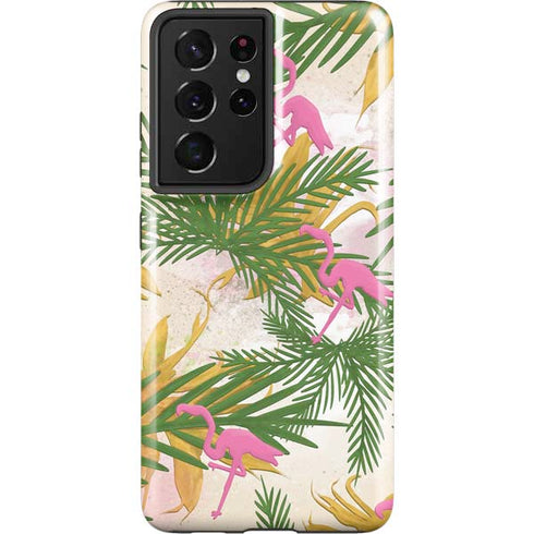 Flamingo Pattern Galaxy S21 Ultra 5G Pro Case