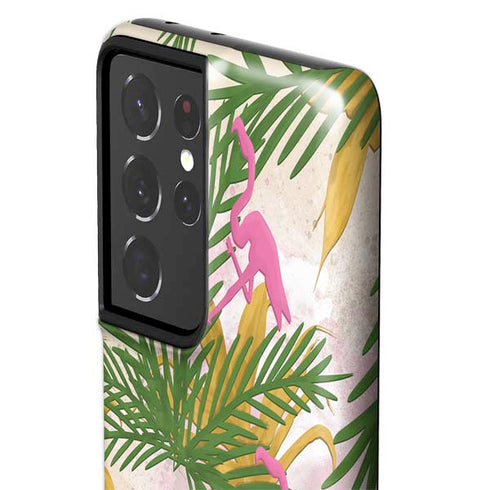 Flamingo Pattern Galaxy S21 Ultra 5G Pro Case
