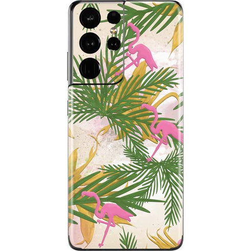 Flamingo Pattern Galaxy S21 Ultra 5G Skin