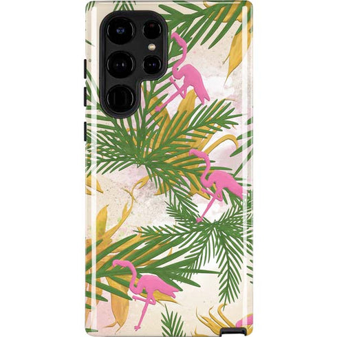 Flamingo Pattern Galaxy S22 Ultra Pro Case