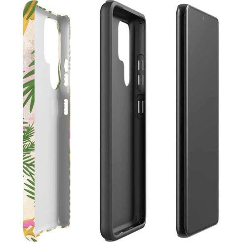 Flamingo Pattern Galaxy S22 Ultra Pro Case