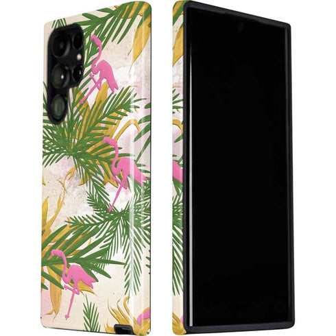 Flamingo Pattern Galaxy S22 Ultra Pro Case