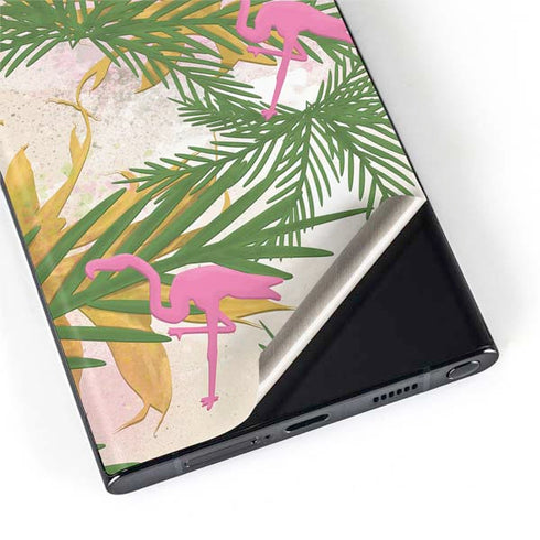 Flamingo Pattern Galaxy S22 Ultra Skin