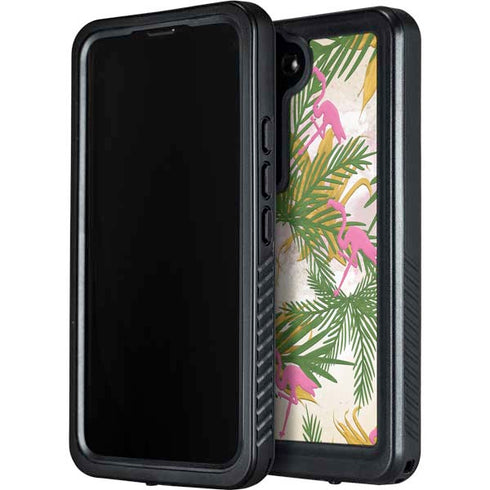 Flamingo Pattern Galaxy S23 Plus Waterproof Case