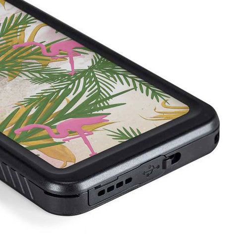 Flamingo Pattern Galaxy S23 Plus Waterproof Case
