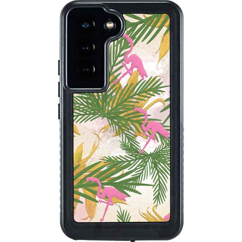 Flamingo Pattern Galaxy S23 Waterproof Case