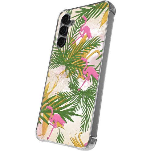 Flamingo Pattern Galaxy S24 Plus Clear Case