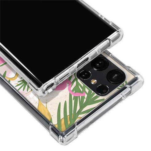 Flamingo Pattern Galaxy S24 Ultra Clear Case