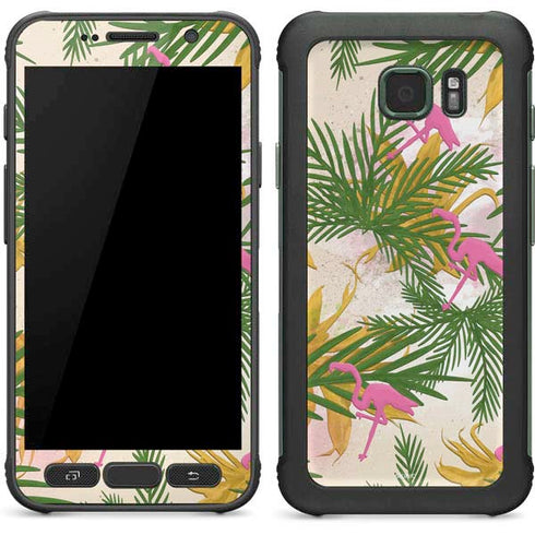 Flamingo Pattern Galaxy S7 Active Skin