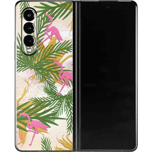 Flamingo Pattern Galaxy Z Fold3 5G Skin