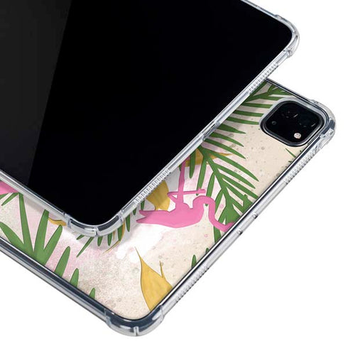 Flamingo Pattern iPad Pro 12.9in (2020) Clear Case