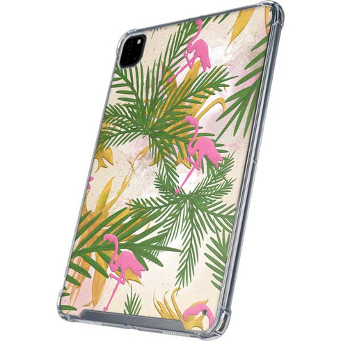 Flamingo Pattern iPad Pro 12.9in (2020) Clear Case