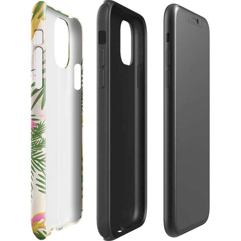 Flamingo Pattern iPhone 11 Impact Case