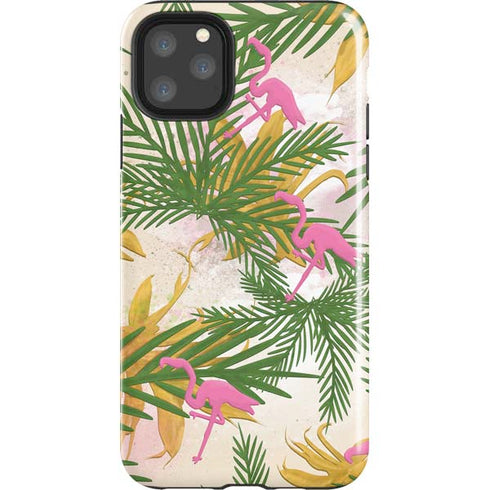 Flamingo Pattern iPhone 11 Pro Max Impact Case