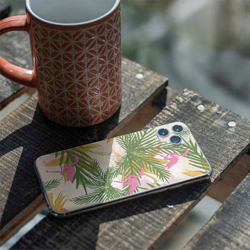 Flamingo Pattern iPhone 11 Pro Max Skin